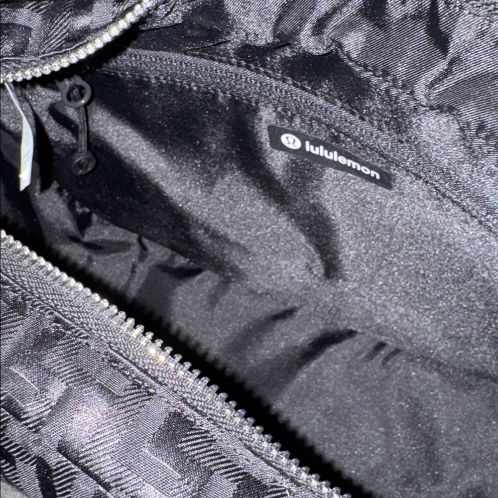 lululemon athletica City Essentials L Monogram Jacquard Black Shoulder Bag - Picture 13 of 17